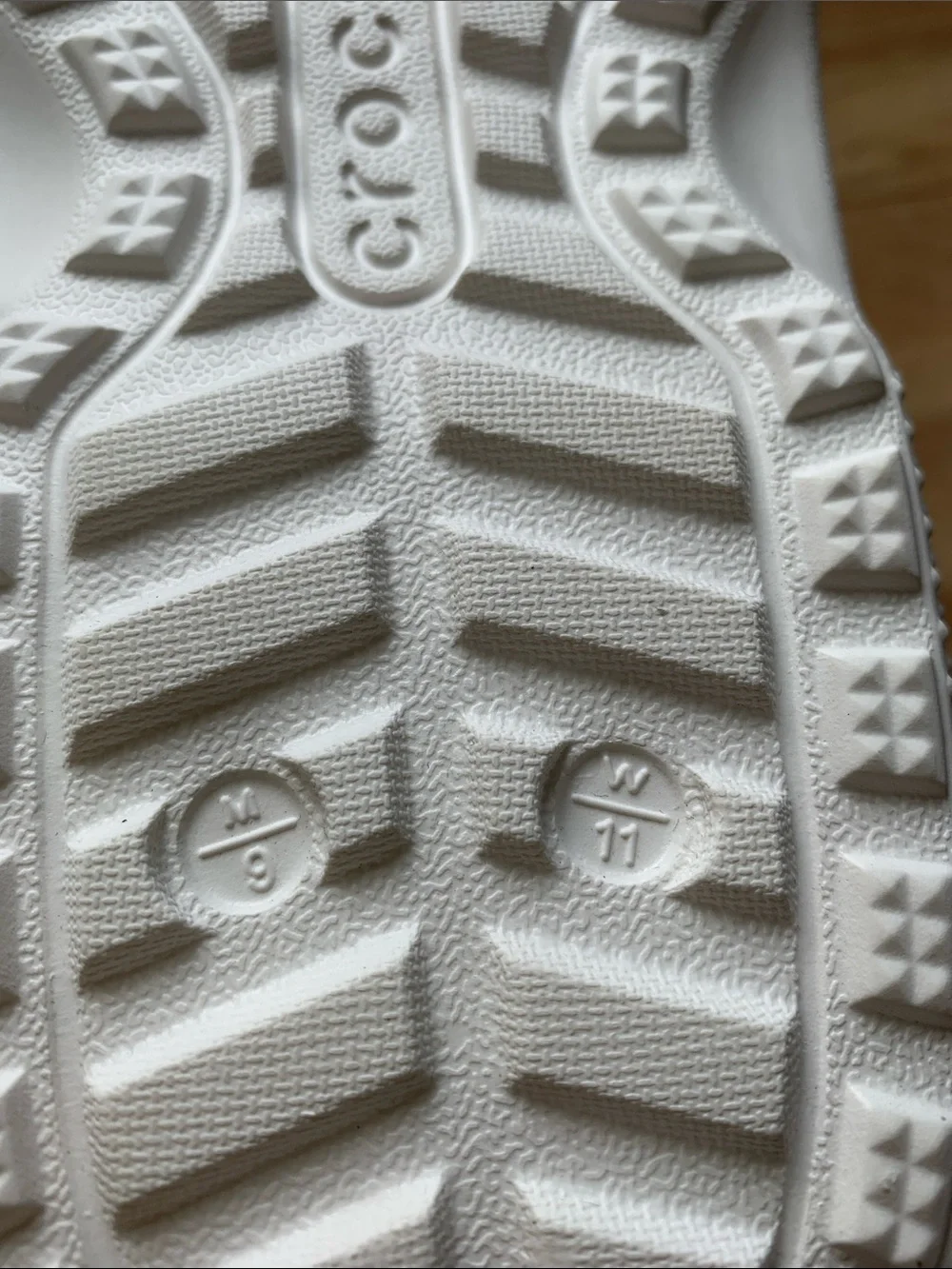 CROCS  Classic White Clog with Gray Fleece Lining unisex